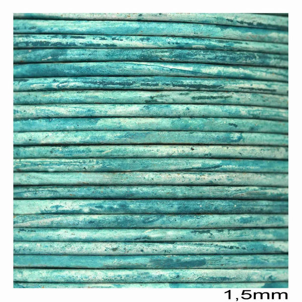 Κορδόνι Δέρμα Vintage 1.5mm σε συσκευασία 25 μέτρων σε ποικιλία χρωμάτων - So Cute Cut