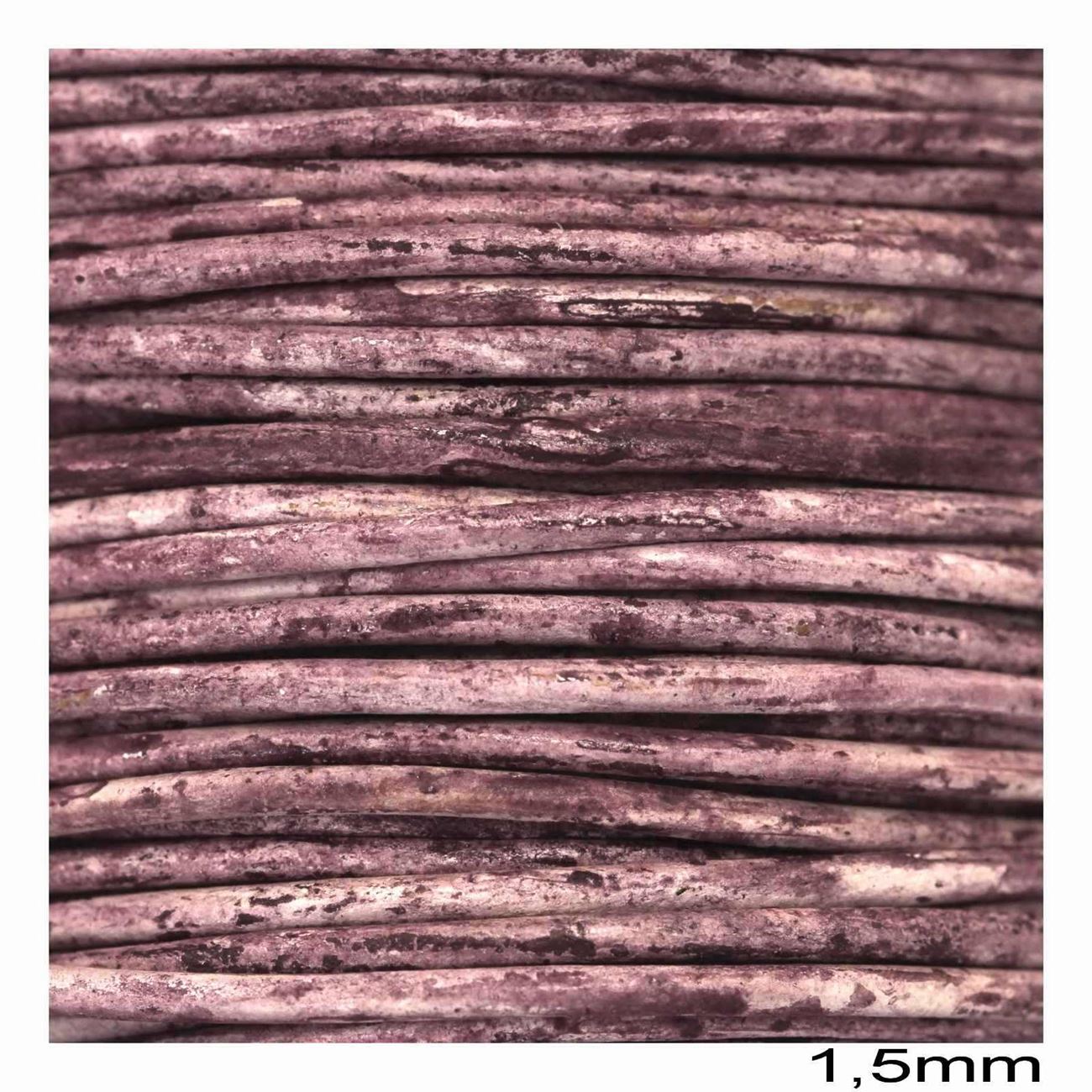 Κορδόνι Δέρμα Vintage 1.5mm σε συσκευασία 25 μέτρων σε ποικιλία χρωμάτων - So Cute Cut