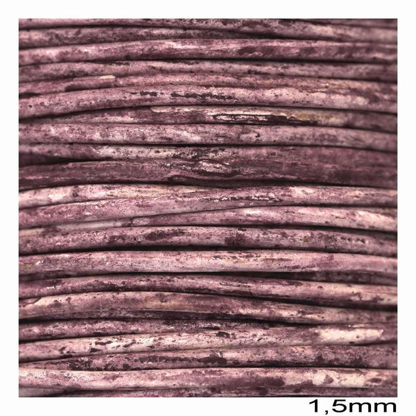 Κορδόνι Δέρμα Vintage 1.5mm σε συσκευασία 25 μέτρων σε ποικιλία χρωμάτων - So Cute Cut