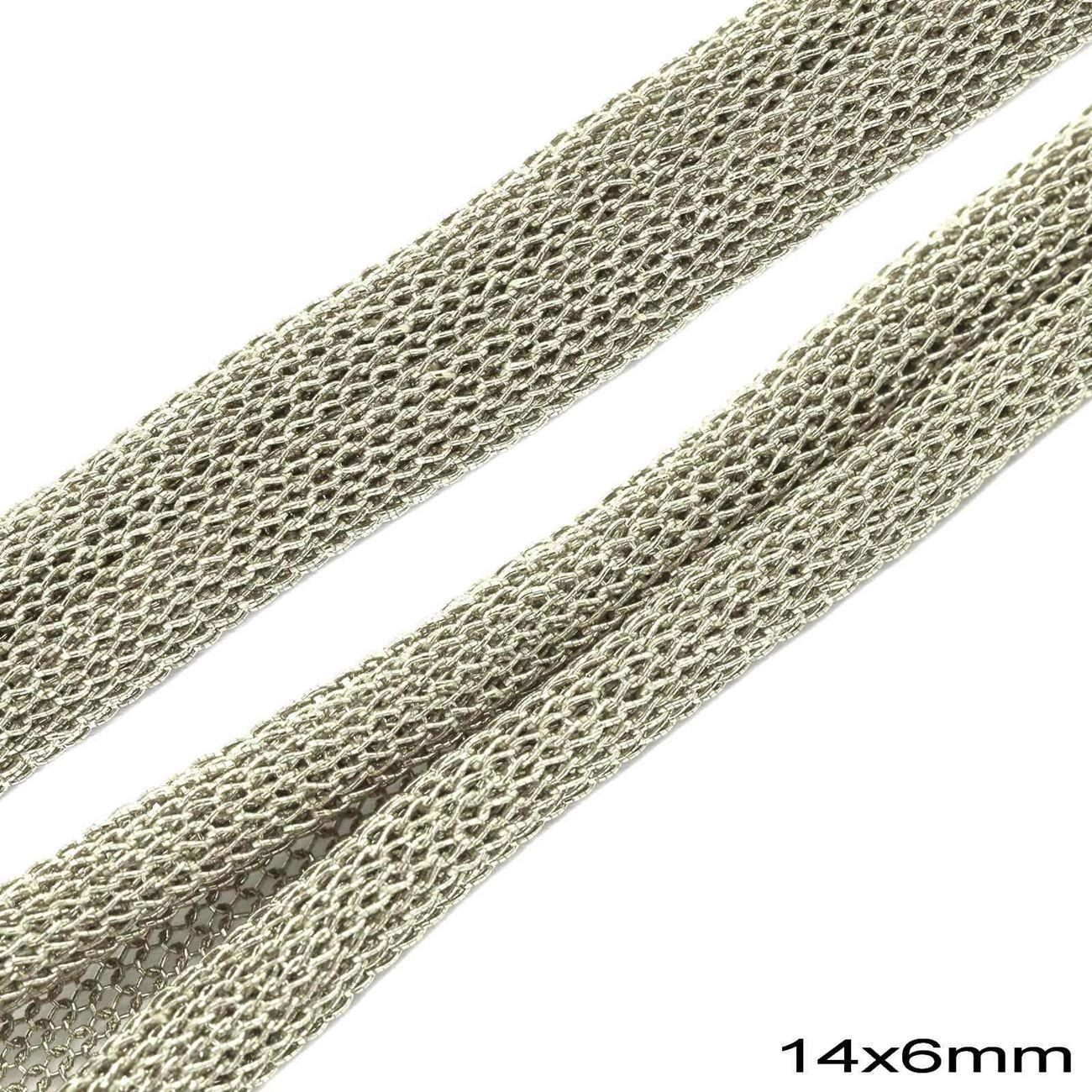 Κορδόνι Πλεκτό 14x6mm σε συσκευασία 5 μέτρων, διαθέσιμο σε 4 χρώματα - So Cute Cut