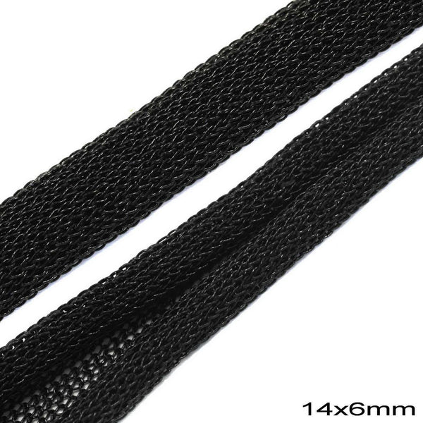 Κορδόνι Πλεκτό 14x6mm σε συσκευασία 5 μέτρων, διαθέσιμο σε 4 χρώματα - So Cute Cut