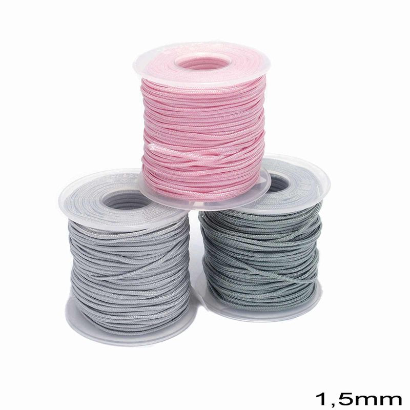 Κορδόνι Jade 1.5mm σε συσκευασία 30 μέτρων, διαθέσιμο σε 7 χρώματα - So Cute Cut