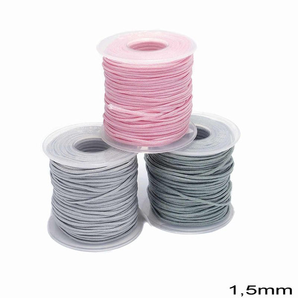 Κορδόνι Jade 1.5mm σε συσκευασία 30 μέτρων, διαθέσιμο σε 7 χρώματα - So Cute Cut