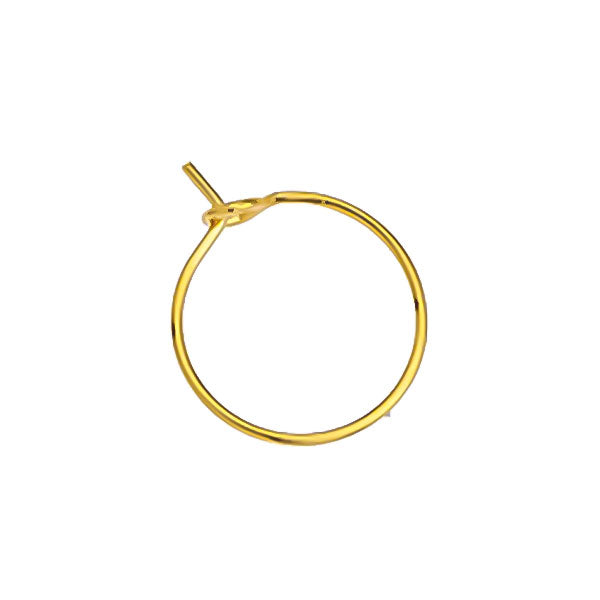 Σκουλαρίκι ορειχάλκινο thin κρίκος 0.8x15mm σε συσκευασία 70 τεμαχίων - So Cute Cut