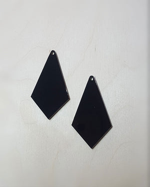 Ακρυλικό πλέξι μοτίφ κρεμαστό τριγωνικό σχήμα με τρύπα σε συσκευασία 8 τεμαχίων - So Cute Cut