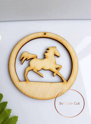 Ξύλινο διακοσμητικό στοιχείο άλογο σε συσκευασία - So Cute Cut