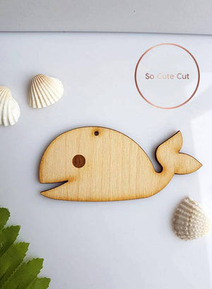 Ξύλινο διακοσμητικό στοιχείο φάλαινα - So Cute Cut
