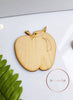 Ξύλινο διακοσμητικό στοιχείο μήλο - So Cute Cut