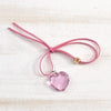 Μαρτυρικό κολιέ με ροζ καρδιά σε συσκευασία 50 τεμαχίων - So Cute Cut