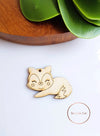 Ξύλινο διακοσμητικό στοιχείο αλεπού σε συσκευασία - So Cute Cut
