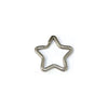 Κρίκος για μπρελόκ μοτίφ αστέρι μεταλλικός 36 mm σε συσκευασία - So Cute Cut