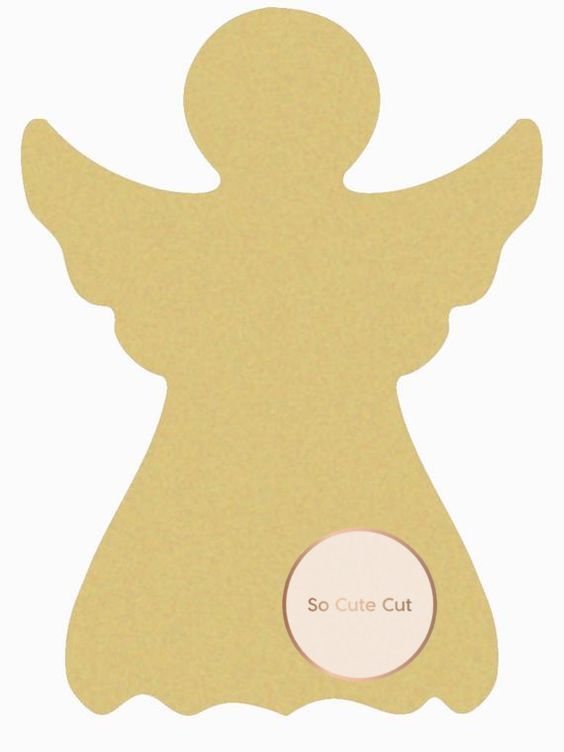 Ξύλινο χριστουγεννιάτικο αγγελάκι - So Cute Cut