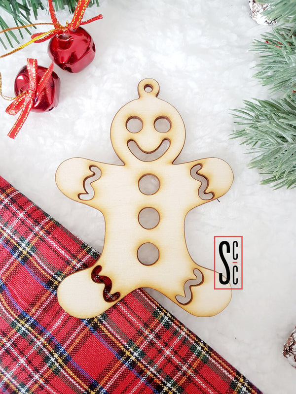 Ξύλινο διακοσμητικό gingerbread – ιδανικό για χριστουγεννιάτικες δημιουργίες, παιδικά γούρια και στολίδια (So Cute Cut)