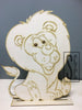 Ξύλινο διακοσμητικό στοιχείο λιοντάρι με βάση - So Cute Cut