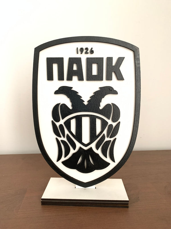 ΠΑΟΚ Fans Delight:  Επιτραπέζιο διακοσμητικό σε σχήμα εμβλήματος του ΠΑΟΚ - So Cute Cut
