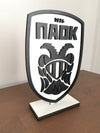 ΠΑΟΚ Fans Delight:  Επιτραπέζιο διακοσμητικό σε σχήμα εμβλήματος του ΠΑΟΚ - So Cute Cut