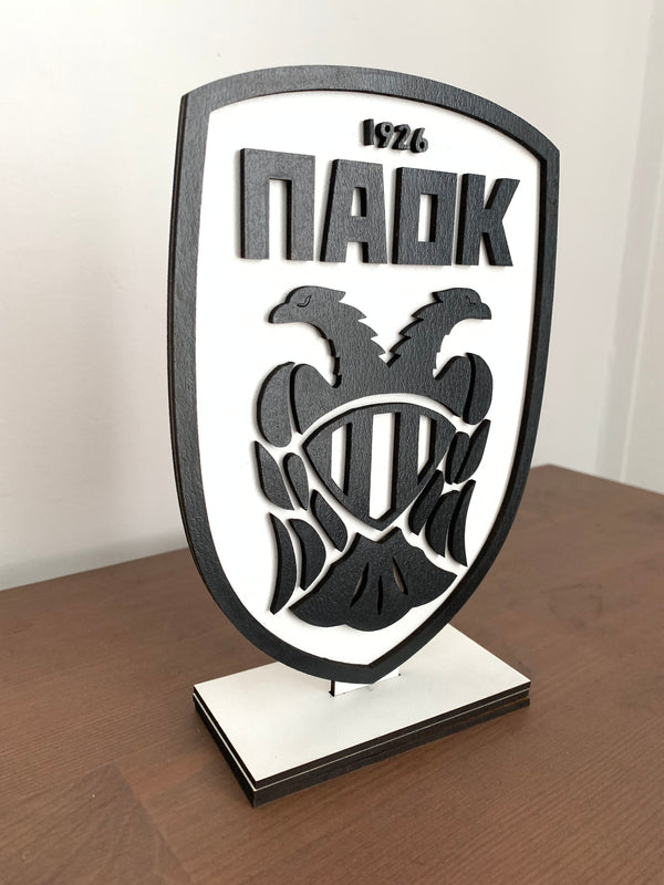ΠΑΟΚ Fans Delight:  Επιτραπέζιο διακοσμητικό σε σχήμα εμβλήματος του ΠΑΟΚ - So Cute Cut