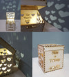 Ξύλινο κουτί διάτρητο με επιγραφή και καρδιές 12 cm σε συσκευασία 1 τεμαχίου - So Cute Cut
