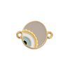 Μοτίφ στρογγυλό με μάτι ασύμμετρο με 2 κρικάκια σε συσκευασία 10 τεμαχίων - So Cute Cut