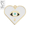 Μοτίφ καρδιά με μάτι κρεμαστό σε συσκευασία 8 τεμαχίων - So Cute Cut