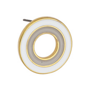 Σκουλαρίκι διπλός κύκλος με καρφί τιτανίου σε συσκευασία 4 τεμαχίων - So Cute Cut