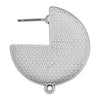 Σκουλαρίκι δίσκος 3/4 με pattern με καρφί τιτανίου σε συσκευασία 6 τεμαχίων - So Cute Cut