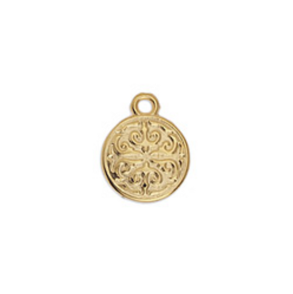 Μοτίφ στρογγυλό με arabic pattern 13mm κρεμαστό σε συσκευασία 36 τεμαχίων - So Cute Cut