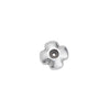 Bead stopper σταυρός Φ1mm σε συσκευασία 30 τεμαχίων - So Cute Cut