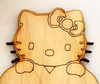 Ξύλινο διακοσμητικό στοιχείο Hello Kitty - So Cute Cut