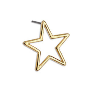 Σκουλαρίκι αστέρι περίγραμμα με καρφί τιτανίου σε συσκευασία 12 τεμαχίων - So Cute Cut
