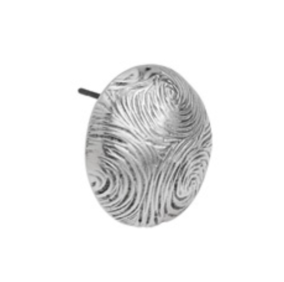 Σκουλαρίκι fingerprint pattern με καρφί τιτανίου σε συσκευασία 4 τεμαχίων - So Cute Cut