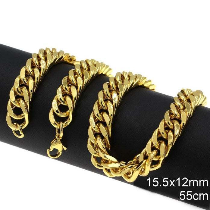 Αλυσίδα Ατσάλινη Γκουρμέτ 18x12mm σε συσκευασία 1 τεμαχίου - So Cute Cut