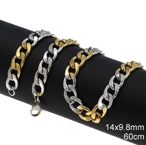 Αλυσίδα Ατσάλινη Γκουρμέτ Διαμαντέ 14x9.8mm σε συσκευασία 2 τεμαχίων - So Cute Cut