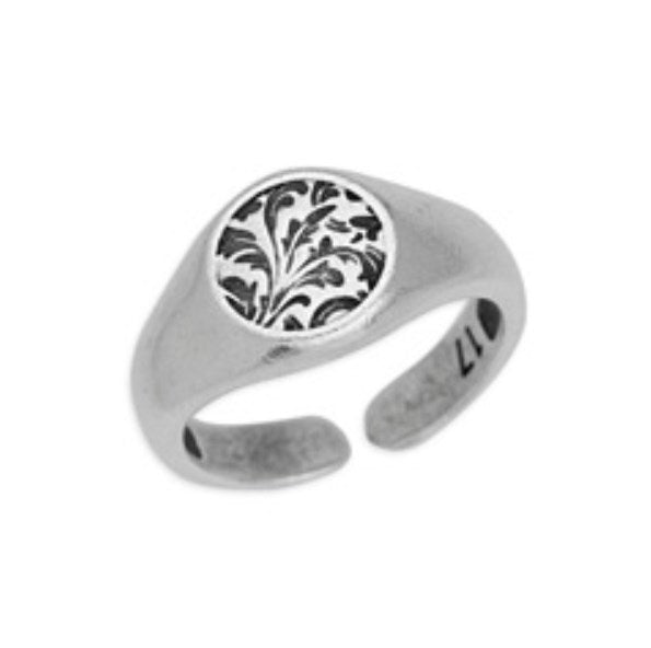 Δαχτυλίδι με σφραγίδα floral 17mm σε συσκευασία 3 τεμαχίων - So Cute Cut