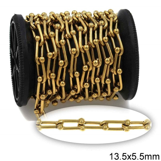 Αλυσίδα Ατσάλινη Πέταλο 13.5x5.5x1.5mm σε συσκευασία 2 μέτρων - So Cute Cut