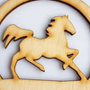 Ξύλινο διακοσμητικό στοιχείο άλογο σε συσκευασία - So Cute Cut