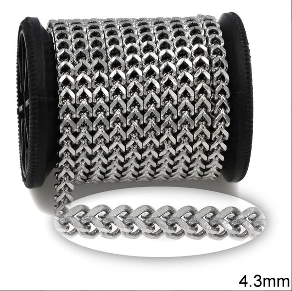 Αλυσίδα Ατσάλινη Fox Tail 4.3mm σε συσκευασία 2 μέτρων - So Cute Cut