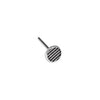 Σκουλαρίκι στρογγυλό με ρίγες με καρφί τιτανίου σε συσκευασία 26 τεμαχίων - So Cute Cut