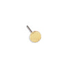Σκουλαρίκι στρογγυλό με ρίγες με καρφί τιτανίου σε συσκευασία 26 τεμαχίων - So Cute Cut