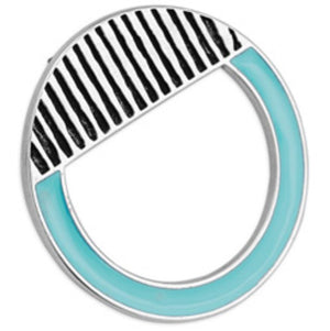 Σκουλαρίκι κύκλος με ανάγλυφες γραμμές με καρφί τιτανίου σε συσκευασία 4 τεμαχίων - So Cute Cut