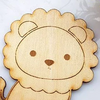 Ξύλινο διακοσμητικό στοιχείο λιοντάρι σε συσκευασία - So Cute Cut