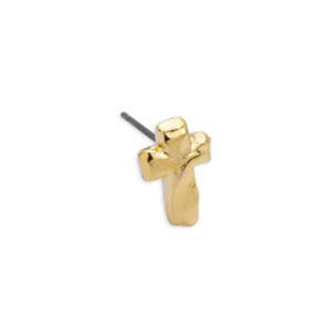 Σκουλαρίκι σταυρός οργανικός με καρφί τιτανίου σε συσκευασία 8 τεμαχίων - So Cute Cut