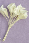 Λουλούδι κρίνος σατέν σε εκρού χρώμα σε συσκευασία 144 τεμαχίων - So Cute Cut