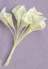 Λουλούδι κρίνος σατέν σε εκρού χρώμα σε συσκευασία 144 τεμαχίων - So Cute Cut