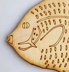 Ξύλινο διακοσμητικό στοιχείο ψάρι - So Cute Cut