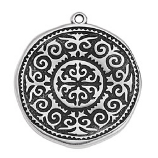 Μοτίφ στρογγυλό με arabic pattern 31mm σε συσκευασία 8 τεμαχίων - So Cute Cut