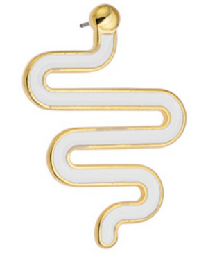 Σκουλαρίκι φίδι με καρφί τιτανίου σε συσκευασία 4 τεμαχίων - So Cute Cut