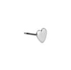 Σκουλαρίκι καρδιά plain 7.5mm με καρφί τιτανίου σε συσκευασία 16 τεμαχίων - So Cute Cut