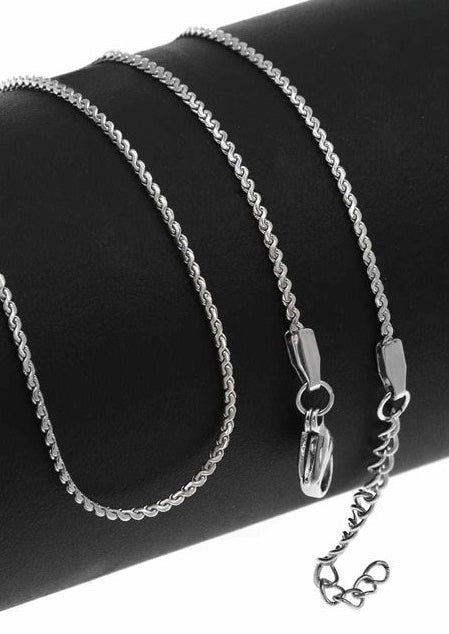 Ατσάλινη Αλυσίδα Σερπαντίνα 1x0.8mm σε συσκευασία 2 τεμαχίων - So Cute Cut