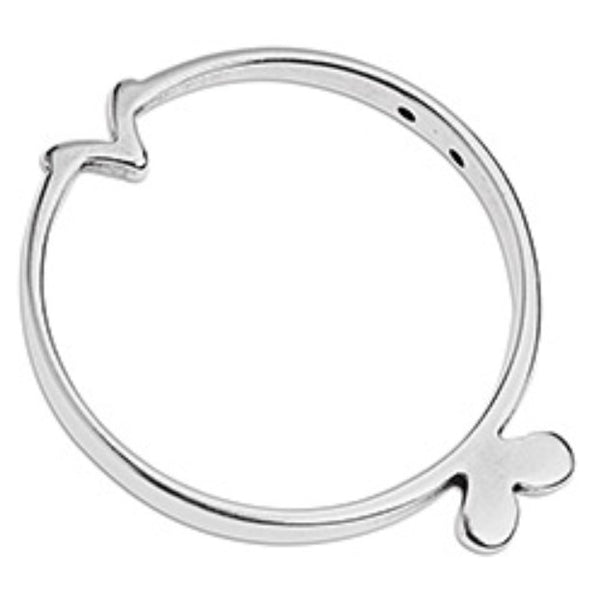 Ψάρι κυκλικό περίγραμμα 44mm με 2 τρύπες 1.5mm σε συσκευασία 6 τεμαχίων - So Cute Cut